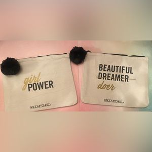 2 cosmetic bags pul Mitchell